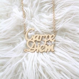 Carpe Diem Statement Necklace
